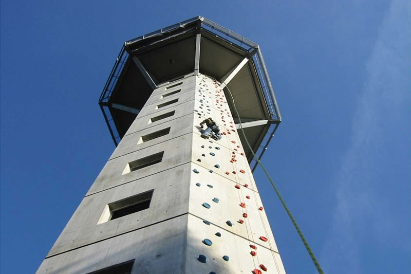 Klettern am Hochheideturm Blick