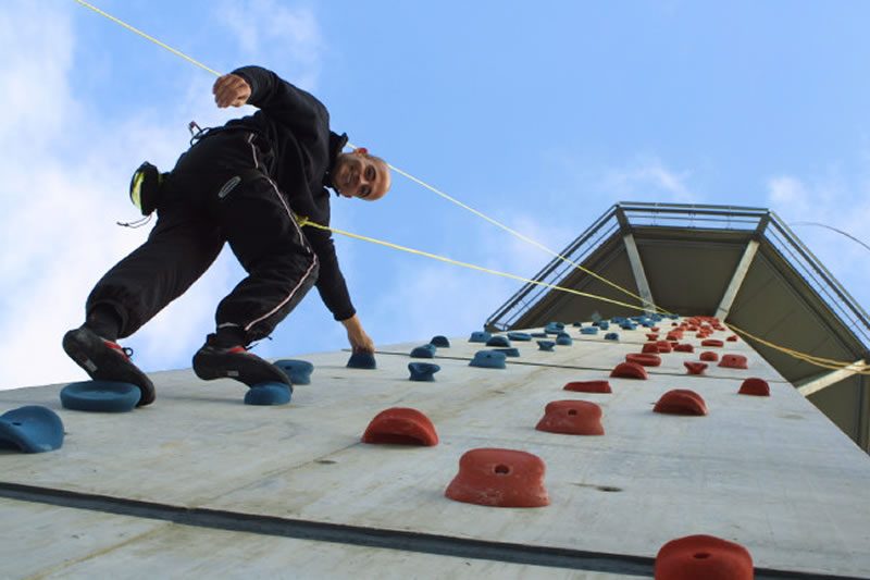 Klettern am Hochheideturm