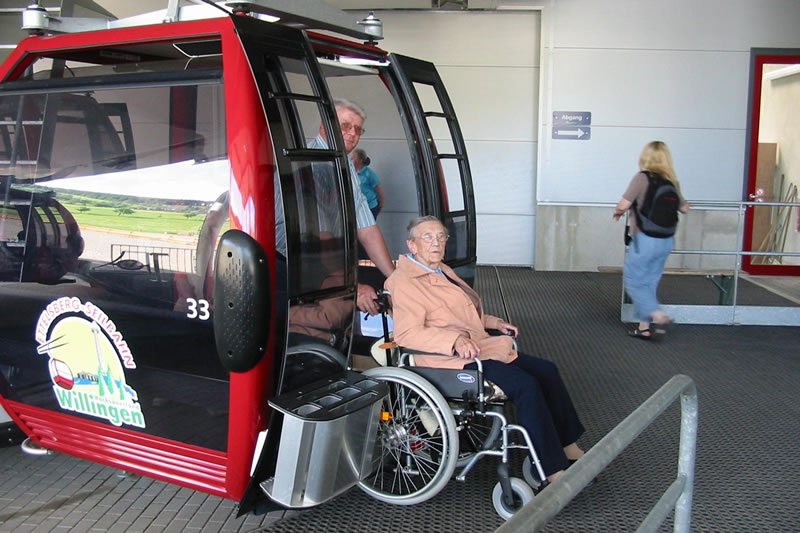 Ettelsberg Seilbahn barrierefrei mit Rolli